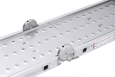 Hailo ProfiStep® combi 7412-037 Alumínium Többcélú létra Munkamagasság (max.): 4.35 m Ezüst 16.7 kg 5. kép