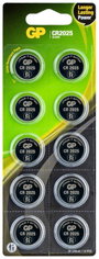 GP Batteries Gombelem CR 2025 3 V 10 db Lítium GPCR2025STD955C10 2. bélyegkép