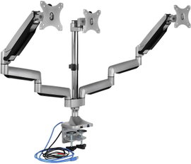 ICY BOX IB-MS505-TI, Monitorständer mit Tischhalterung f. 3 Monitore bis zu 32’’ (81 cm) 3 részes Mo