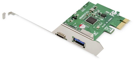 Digitus DS-30225 2 port USB 3.1 kontroller kártya USB-A, USB-C®, USB 3.2 (2. generáció), USB, USB 2. 3. kép