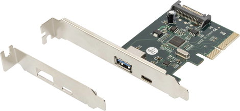 Digitus DS-30225 2 port USB 3.1 kontroller kártya USB-A, USB-C®, USB 3.2 (2. generáció), USB, USB 2. 4. kép