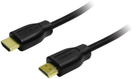 LogiLink HDMI Csatlakozókábel HDMI-A dugó, HDMI-A dugó 1.00 m Fekete CH0035 HDMI kábel
