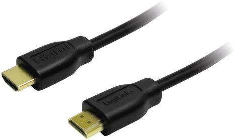 LogiLink HDMI Csatlakozókábel HDMI-A dugó, HDMI-A dugó 1.00 m Fekete CH0035 HDMI kábel 2. kép