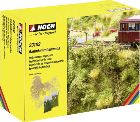NOCH 23102 Vasúti töltés növényzet