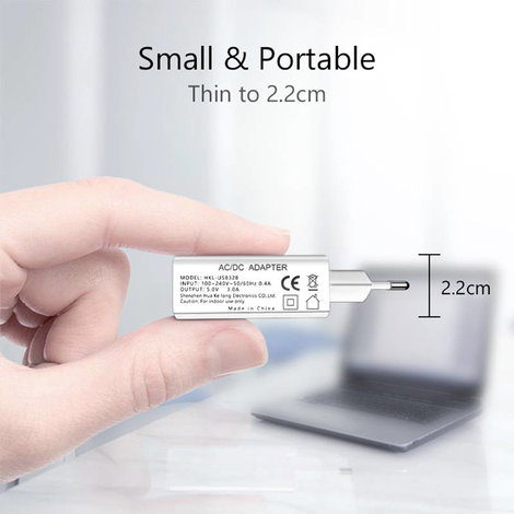Eaxus USB-Charger Mobiltelefon töltőkészülék Gyorstöltő funkcióval USB Fehér 2. kép
