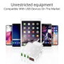 Eaxus USB-Charger Mobiltelefon töltőkészülék Gyorstöltő funkcióval USB Fehér 4. bélyegkép