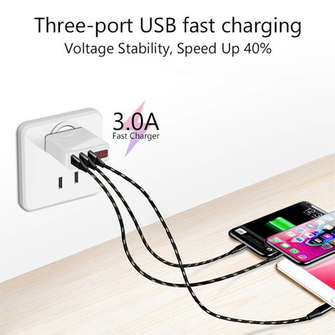 Eaxus USB-Charger Mobiltelefon töltőkészülék Gyorstöltő funkcióval USB Fehér 5. kép