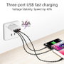 Eaxus USB-Charger Mobiltelefon töltőkészülék Gyorstöltő funkcióval USB Fehér 5. bélyegkép