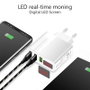Eaxus USB-Charger Mobiltelefon töltőkészülék Gyorstöltő funkcióval USB Fehér 6. bélyegkép