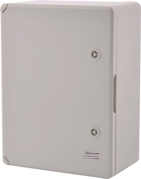 ABS kapcsolószekrény 250 x 350 x 150 mm, élénk szürke, Boxexpert BXPPABSG250350150-F01