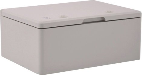 ABS kapcsolószekrény 250 x 350 x 150 mm, élénk szürke, Boxexpert BXPPABSG250350150-F01 2. kép