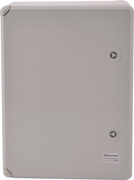 ABS kapcsolószekrény 250 x 350 x 150 mm, élénk szürke, Boxexpert BXPPABSG250350150-F01 3. kép