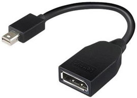 Lenovo 4X90L13971 Átalakító [1x Mini DisplayPort dugó - 1x DisplayPort alj] Fekete