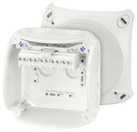 Hensel 4012591121770 Elosztó doboz halogénmentes, Plombálható, Időjárásálló (H x Sz) 104 mm x 104 mm