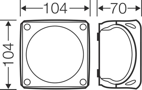Hensel 4012591121770 Elosztó doboz halogénmentes, Plombálható, Időjárásálló (H x Sz) 104 mm x 104 mm 2. kép