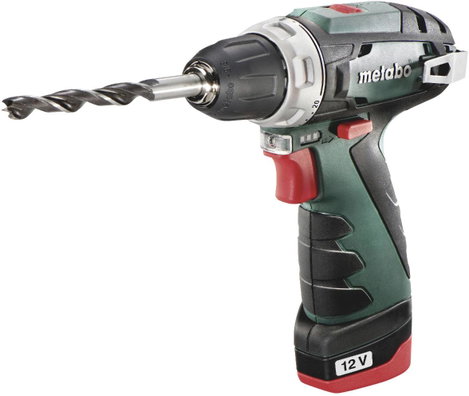 Metabo PowerMaxx BS Basic 600984000 Akkus fúrócsavarozó 12 V 2.0 Ah Lítiumion 2. akkuval, Töltővel