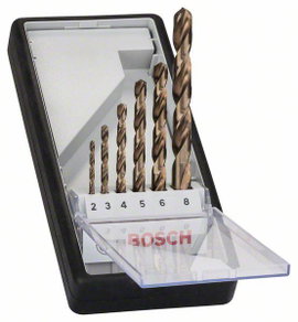 Bosch Accessories 2607019924 HSS Fém spirálfúró készlet 6 részes Kobalt DIN 338 Hengeres befogószár 