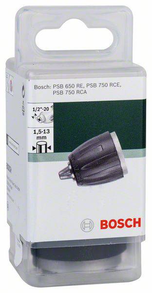 Kulcs nélküli tokmány, D: 1,5 - 13 mm, A: 1/2 - 20, Bosch 2 609 255 729 2. kép
