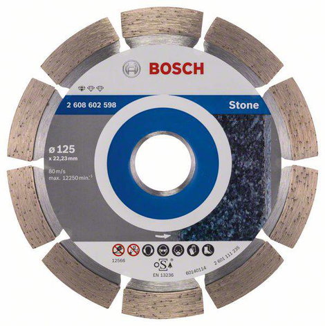 Bosch Accessories 2608602598 Bosch Power Tools Gyémánt bevonatú vágótárcsa Ø 125 mm 1 db