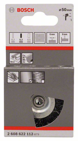 Bosch Accessories Korongkefe - 50 mm, 0,3 mm, 8 mm Szár átmérő 6 mm 2608622112 1 db 2. kép