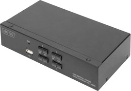 Digitus DS-12880 4+1 port KVM átkapcsoló HDMI 3840 x 2160 Pixel