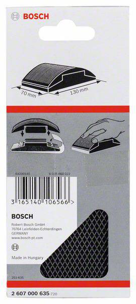 Bosch 2 607 000 635 Csiszolóhasáb - 70 x 130 mm 1 db 2. kép