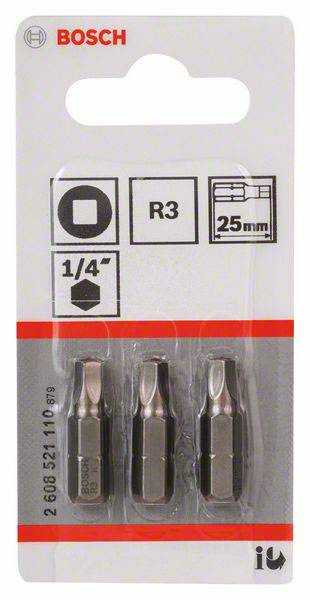 Bosch Accessories Négylap bit 3 Extra kemény C 6.3 3 db 2. kép