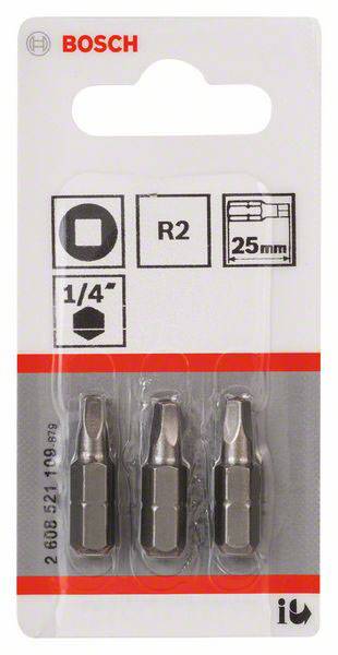 Bosch Accessories Négylap bit 2 Extra kemény C 6.3 3 db 2. kép