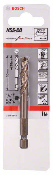 Bosch Accessories Bosch Power Tools 2608584677 Központozó fúró Kobalt 1 db 2. kép