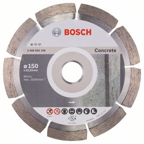 Bosch Accessories 2608602198 Bosch Power Tools Gyémánt bevonatú vágótárcsa Ø 150 mm 1 db