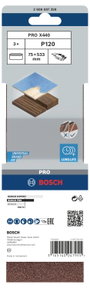 Bosch Accessories 2608607258 Csiszolószalag Szemcsézet (num) 120 (H x Sz) 533 mm x 75 mm 3 db 3. bélyegkép