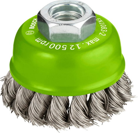 Bosch Fazékkefe, rozsdamentes - 65 mm, 0,35 mm, M14 2 608 622 104 1 db