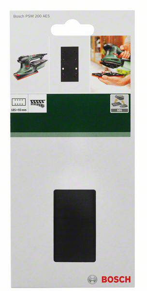 Csiszolólap PSM 200 AES-hez, SDS rendszerhez, 185 x 93 mm, tépőzárral Bosch Accessories 2609256D19 2. kép