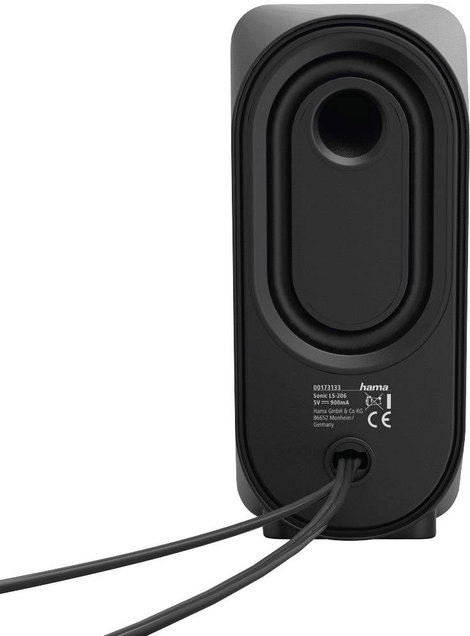 Hama 2.0 Számítógép hangszóró Vezetékes 6 W Fekete, Ezüst 2. kép