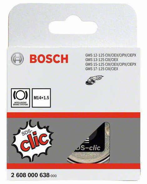 Gyorsan oldható anya SDS clic, M 14 x 1,5 mm Bosch Accessories 2608000638 2. kép