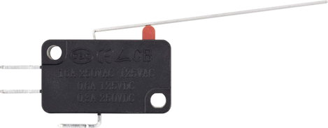 TRU COMPONENTS TC-9122140 Mikrokapcsoló 250 V/AC 5 A 1 x BE/(BE) Nyomó 1 db 3. kép