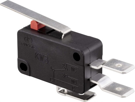 TRU COMPONENTS TC-9122120 Mikrokapcsoló 250 V/AC 16 A 1 x BE/(BE) Nyomó 1 db 2. kép