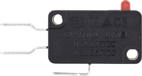 Mikrokapcsoló 250 V/AC 16 A 1x BE/(BE) nyomó, TRU Components TC-9122116 3. kép