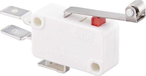 TRU COMPONENTS TC-9134624 Mikrokapcsoló 250 V/AC 16 A 1 x BE/(BE) Nyomó 1 db