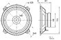 Visaton FR 13 - 4 Ohm 5 coll 13 cm Szélessávú hangszóró 30 W 4 Ω Beépíthető hangszóró 2. bélyegkép