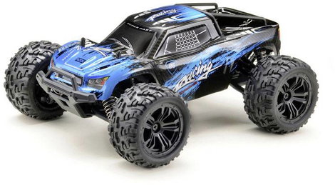 Absima Truck Racing Fekete/kék 1:14 RC modellautó Elektro Monstertruck 4WD RtR 2,4 GHz
