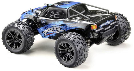 Absima Truck Racing Fekete/kék 1:14 RC modellautó Elektro Monstertruck 4WD RtR 2,4 GHz 2. kép