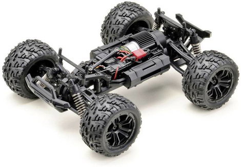 Absima Truck Racing Fekete/piros 1:14 RC modellautó Elektro Monstertruck 4WD RtR 2,4 GHz 2. kép