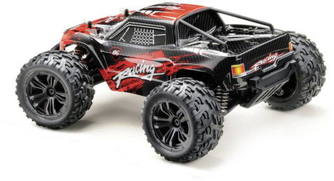 Absima Truck Racing Fekete/piros 1:14 RC modellautó Elektro Monstertruck 4WD RtR 2,4 GHz 6. kép