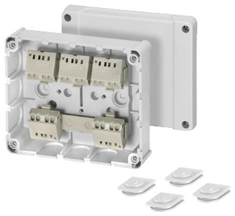 Hensel 4012591111290 Elosztó doboz halogénmentes, Plombálható (H x Sz) 139 mm x 119 mm 1 db