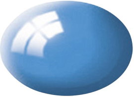 Festék, kék, fényes, színkód: 50 RAL, színkód: 5012, 18 ml, Revell Aqua