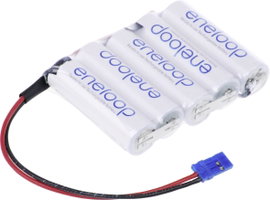 Panasonic eneloop Reihe F1x5 Graupner Akkucsomag Cellaszám: 5 Elem- és akkuméret: Ceruza (AA) Kábel,