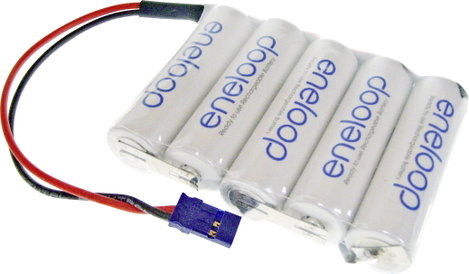 Panasonic eneloop Reihe F1x5 Graupner Akkucsomag Cellaszám: 5 Elem- és akkuméret: Ceruza (AA) Kábel, 2. kép