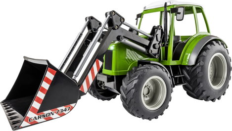 Carson Modellsport 907347 RC Traktor mit Frontlader 1:16 RC funkció modell Elektro Mezőgazdasági jár