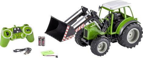 Carson Modellsport 907347 RC Traktor mit Frontlader 1:16 RC funkció modell Elektro Mezőgazdasági jár 7. kép